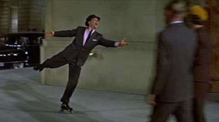 Rollschuhfahren in Musicals