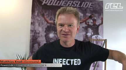 Besuch bei Powerslide mit Matthias Knoll