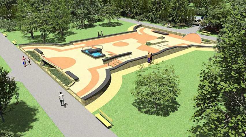 La Tour-De-Peilz : eine Skate Plaza im historischen &#8222;Parc Roussy&#8220;