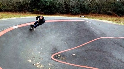 Wir haben den Pumptrack für euch getestet: Pumptrack auf Skates