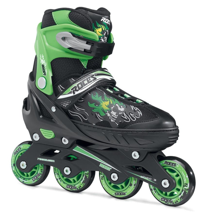 Roces Compy 6.0 Schwarz/Grün Boy 2020 (de)