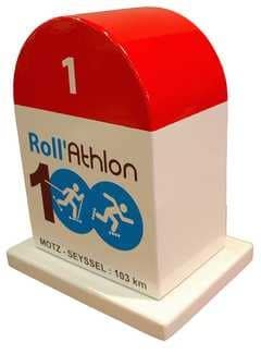 Roll&#8217;Athlon 100 : die Inschriften sind geöffnet
