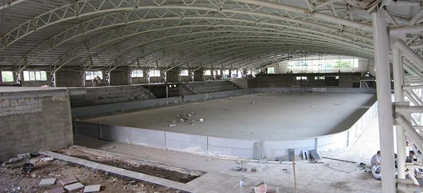 Eine neue moderne Skate Halle in Iran