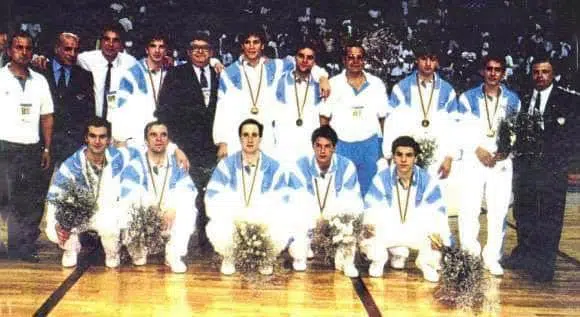 Die argentinische Rollhockey-Nationalmannschaft von 1992