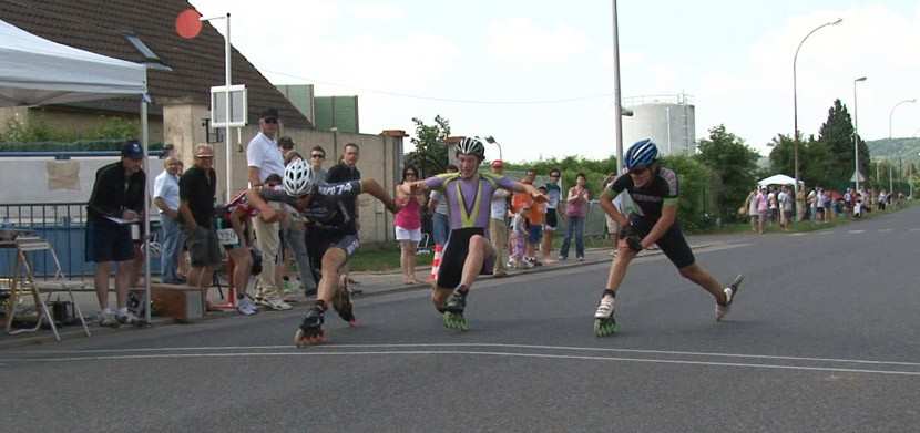 Die Sprints des Skater Marathons in Compiègne 2013 (Frankreich)