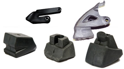 Anatomie einer Inline Skate Gummi Bremse